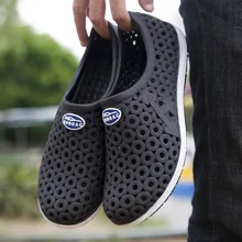 Новинка; садовые Вьетнамки; водонепроницаемая обувь для мужчин; быстросохнущие летние пляжные шлепанцы; Легкие уличные сандалии; спортивные шлепанцы; EVA