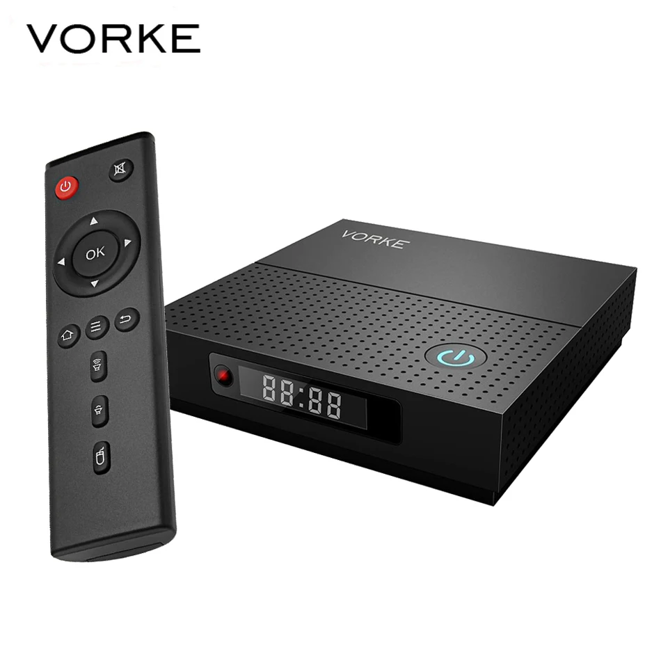 

VORKE Z6 Plus TV BOX Android 7.1.2 Amlogic S912 3GB/32G WIFI Bluetooth TV BOX 1000M LAN Support DLNA/Google TV Remote/ 3D Moive