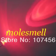 1000 шт. 3 мм ярко-красный светодиод прозрачные линзы 3 мм прозрачный красный светодиодный 3 мм круглый красный светодиодный