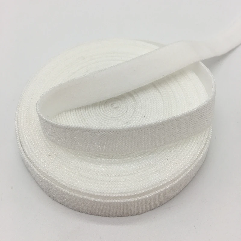 5 Yards/lot 3/8&quot10mm White Solid FOE Fold Over Elastics Spandex Satin Band DIY Lace Sewing Trim | Дом и сад