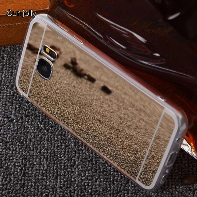 

Sunjolly Mirror Case Rose Gold Clear Soft TPU Cover coque for Samsung Galaxy S9/S8 Plus S7 S6 Edge Plus S5 S4 S3 Note 9 8 5 4 3