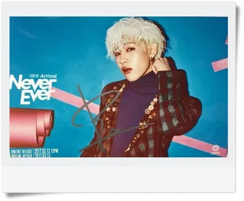 

GOT7 GOT 7 BAMBAM autographed signed photo FLIGHT LOG:ARRIVAL 6 inches new korean freeshipping 03.2017