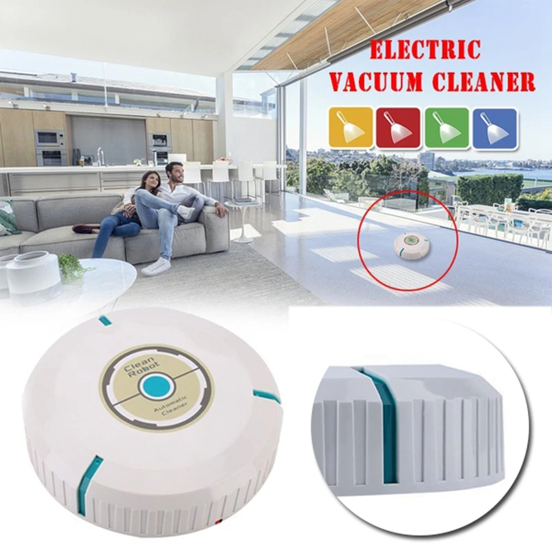 

Cleaner Robot Cleaning Home Automatic Mop Dust Cleans Sweeping White