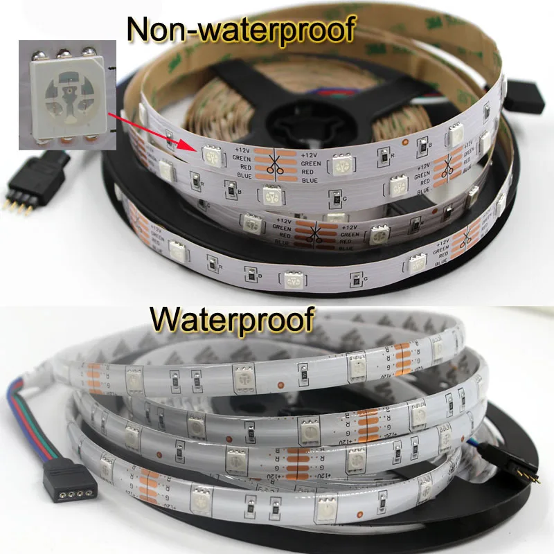 Wifi sem Fio Conjunto de Cozinha Controlador 5050 Rgb Wifi Led Strip Lâmpada Luz 15 m à Prova d' Água ip Neon Fita Fita Diodo 12 v Adaptador 12 wi fi led tira luz lâmpada 15