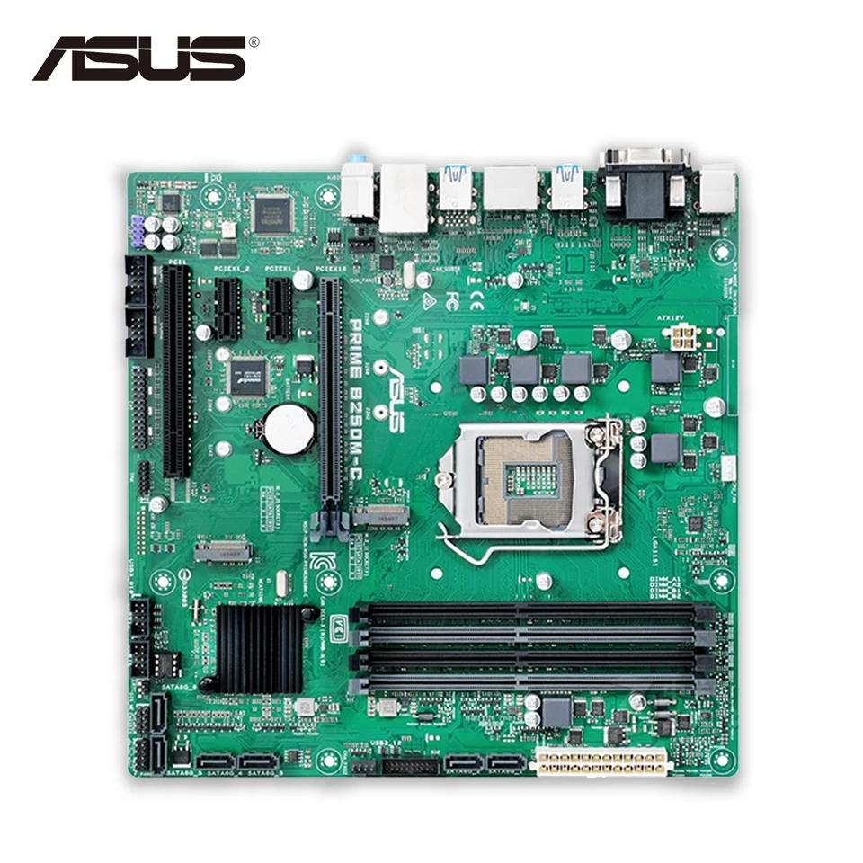 

Asus PRIME B250M-C Desktop Motherboard B250 Socket LGA 1151 i7 i5 i3 DDR4 32G SATA3 USB3.0 Micro-ATX