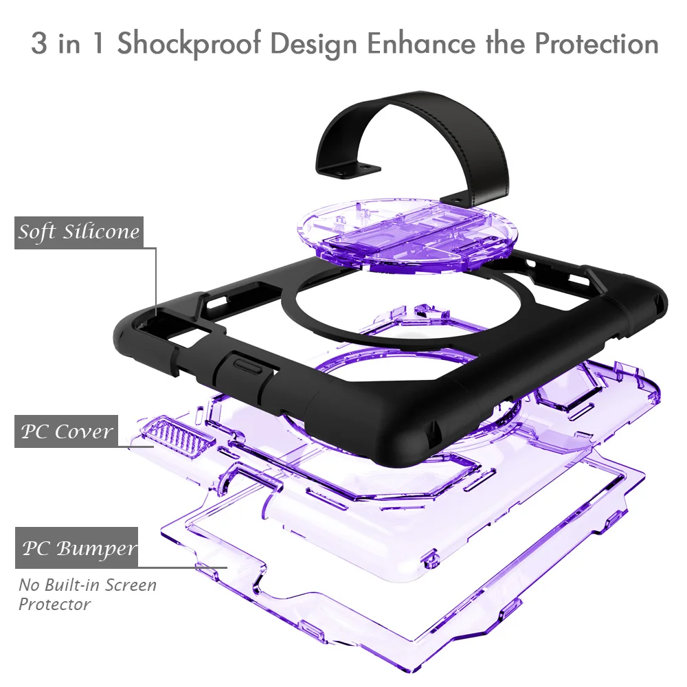 2018 Hot Sale Tablet Case for iPad 2/3/4 Heavy Duty Silicone Rugged Hybrid Cover Leather Handle Shoulder Strap Coque-Miesherk 2018 Hot Sale Tablet Case for iPad 2/3/4 Heavy Duty Silicone Rugged Hybrid Cover Leather Handle Shoulder Strap Coque-Miesherk