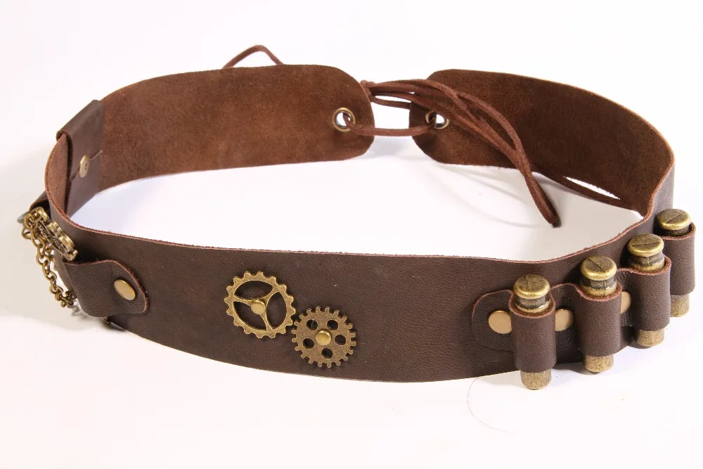 

Rq Series Steampunk Gothic Matching Hat Decoration Men's Headwear Code Coffee Headwear Lace Accessories Metal Stitching Jewelry