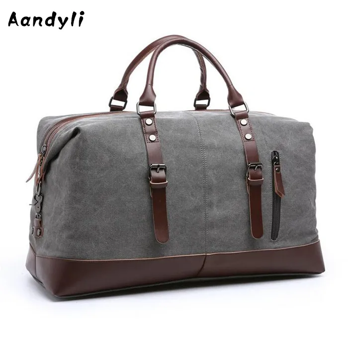 

Large capacity Men Handbags Canvas Shoulder bag Luggage Men's Crossbody Bag