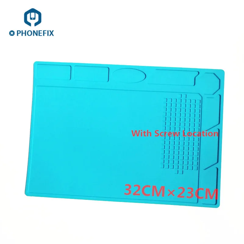 

PHONEFIX 32*23cm Mobile Phone Repair Anti Static Mat High Temperature Work Pad Repair Platform For iPhone iPad Samsung Xiaomi