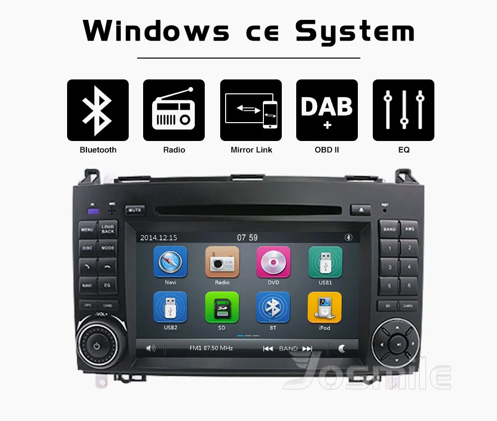 2 Din Автомобильный dvd-плеер для Mercedes Sprinter Vito W639 Viano B класс W169 W245 W209 W906 Benz B200 радио мультимедиа gps навигация