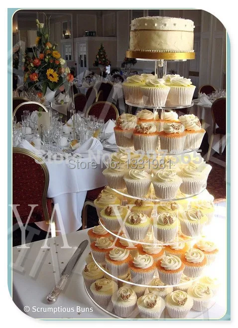 Clean 7 Tier Cooking Tools Beautiful Acrylic Wedding Cupcake