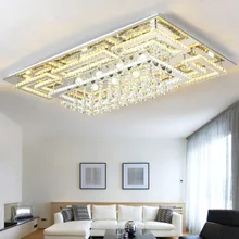 Хрустальные LEDceiling лампы из нержавеющей стали для жилых и коммерческих помещений, крытые потолочные светильники, осветительный прибор