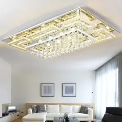 Нержавеющая сталь Кристалл LEDceiling лампы для мотоциклов жилых и коммерческих Крытый комнатная Потолочная люстра освещение приспособление