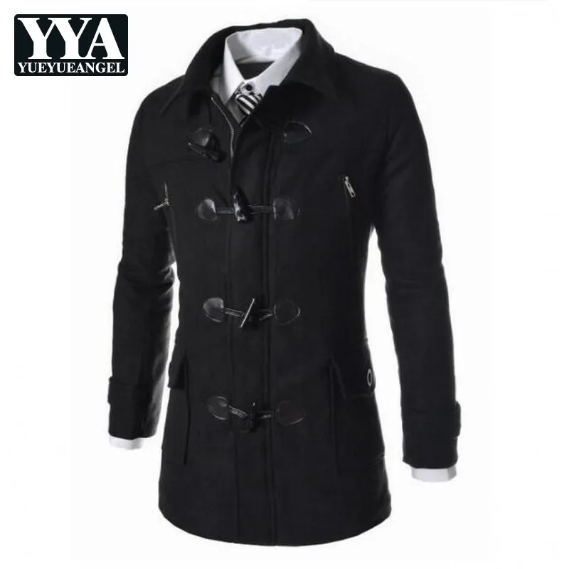 New Winter Mens Woolen Coats Slim Fit Casual Long Overcoats Fashion Solid Detachable Hooded Outerwear Plus Size M-3XL New Winter Mens Woolen Coats Slim Fit Casual Long Overcoats Fashion Solid Detachable Hooded Outerwear Plus Size M-3XL