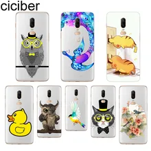 ciciber Animal Owl Phone Case For Oneplus 7 Pro 6 5 T Soft TPU Back Cover Clear Coque for 1+7 Pro 1+ 6 1+5 T Fundas Shell Coque
