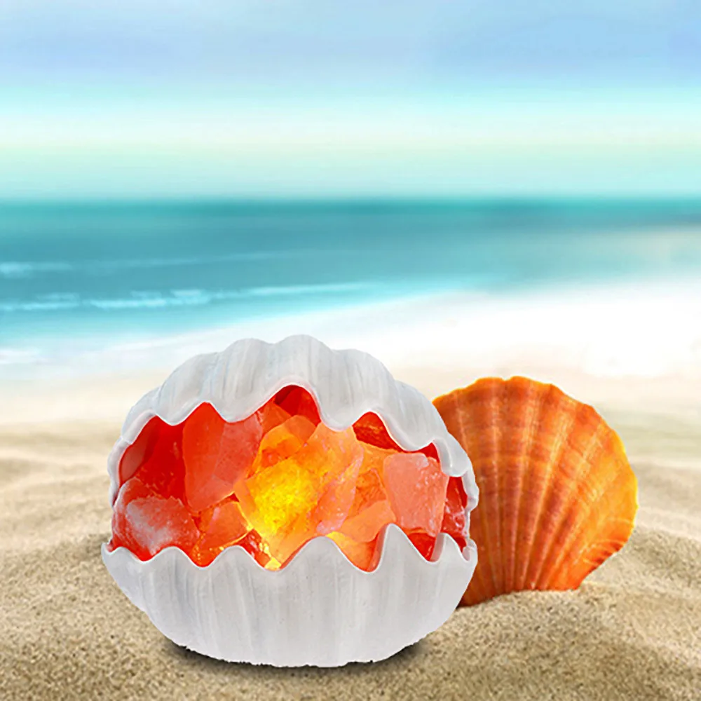 

Salt Lamp Night Light Shell Shape led Light Bedroom Home Decor European regulations and U.S. regulations bedroom lava lamp