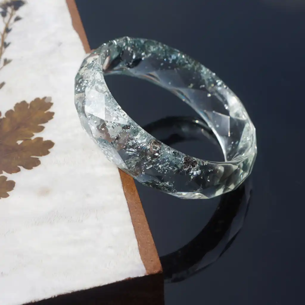 Fagu Molde de fundici/ón de Pulsera Molde de Silicona con Forma Redonda para Brazalete de Resina epoxi DIY