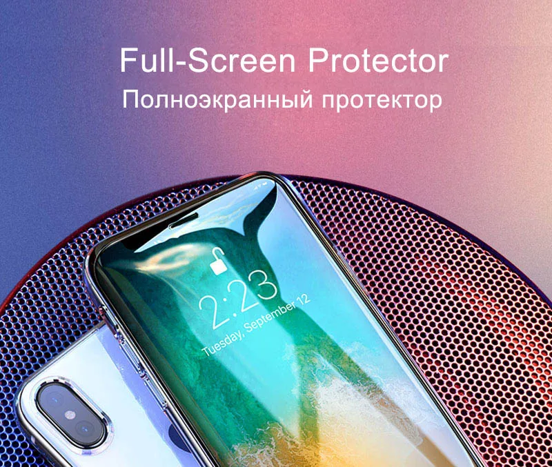 TOMKAS 6D Protective Glass on the For iPhone 7 Screen Protector Glass on the For iPhone 6 6S 7 8 Plus X Protective Film Glass