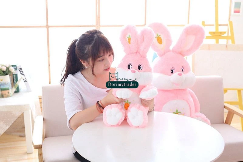 Dorimytrader New Lovely 150cm Huge Soft Cartoon Rabbit Plush Doll Stuffed Anime Bunny Toy Animals Pillow Baby Gift 59inch DY61688(20)