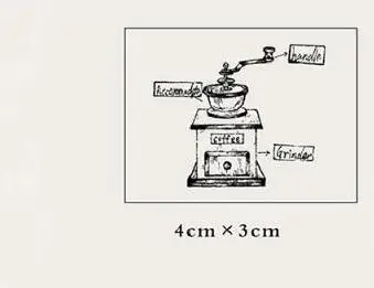 Старинная швейная машина кофе штамп времени DIY Деревянные и резиновые штампы для скрапбукинга канцелярские товары Скрапбукинг Стандартный штамп - Цвет: G