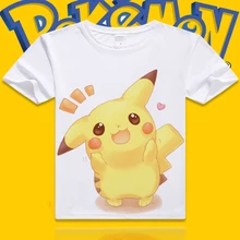 XHTWCY Pikachu Pikachu T shirt Men and Women Anime Cosplay Costume couple lover tshirt t