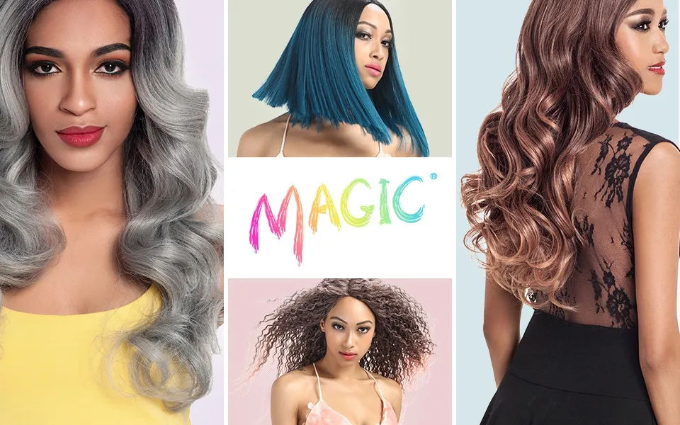 Syntetyczne Afro Kinky kręcone włosy blond 16-20Inch 7 sztuk/lot syntetyczne przedłużanie włosów 6Pieces z zamknięciem koronki dla czarnych kobiet -