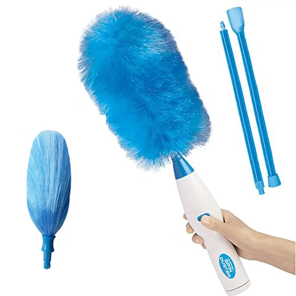 

Electric Feather Duster Dirt Dust Brush 360 Degrees Rotate Acuum Cleaner Blinds Furniture Window Bookshelf Cleaning Tool Brush