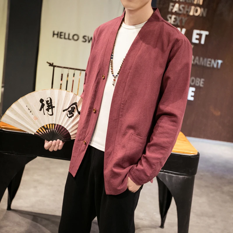 Sinicism Store Men Solid Streetwear Bomber Jacket 2019 Mens Cotton Linen Vintage Jackets Coats Male Chinese Style Windbreaker Sinicism Store Men Solid Streetwear Bomber Jacket 2019 Mens Cotton Linen Vintage Jackets Coats Male Chinese Style Windbreaker