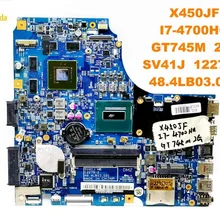 Оригинальная материнская плата для ноутбука ASUS X450JF X450JF I7-4700HQ GT745M 2GB SV41J 12279-2 48.4lb03. 021 протестирована