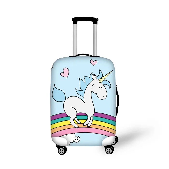 FORUDESIGNS/мультяшная лошадь для путешествий на дороге, чемодан, защитный Пылезащитный Чехол, эластичный, 18-30 дюймов, водонепроницаемый чехол для чемодана на колесиках - Цвет: RC0070