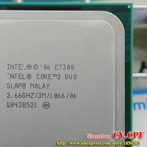 Процессор Intel Core 2 Duo E7300 cpu(2,66 ГГц/3 м/1066 ГГц) Socket 775