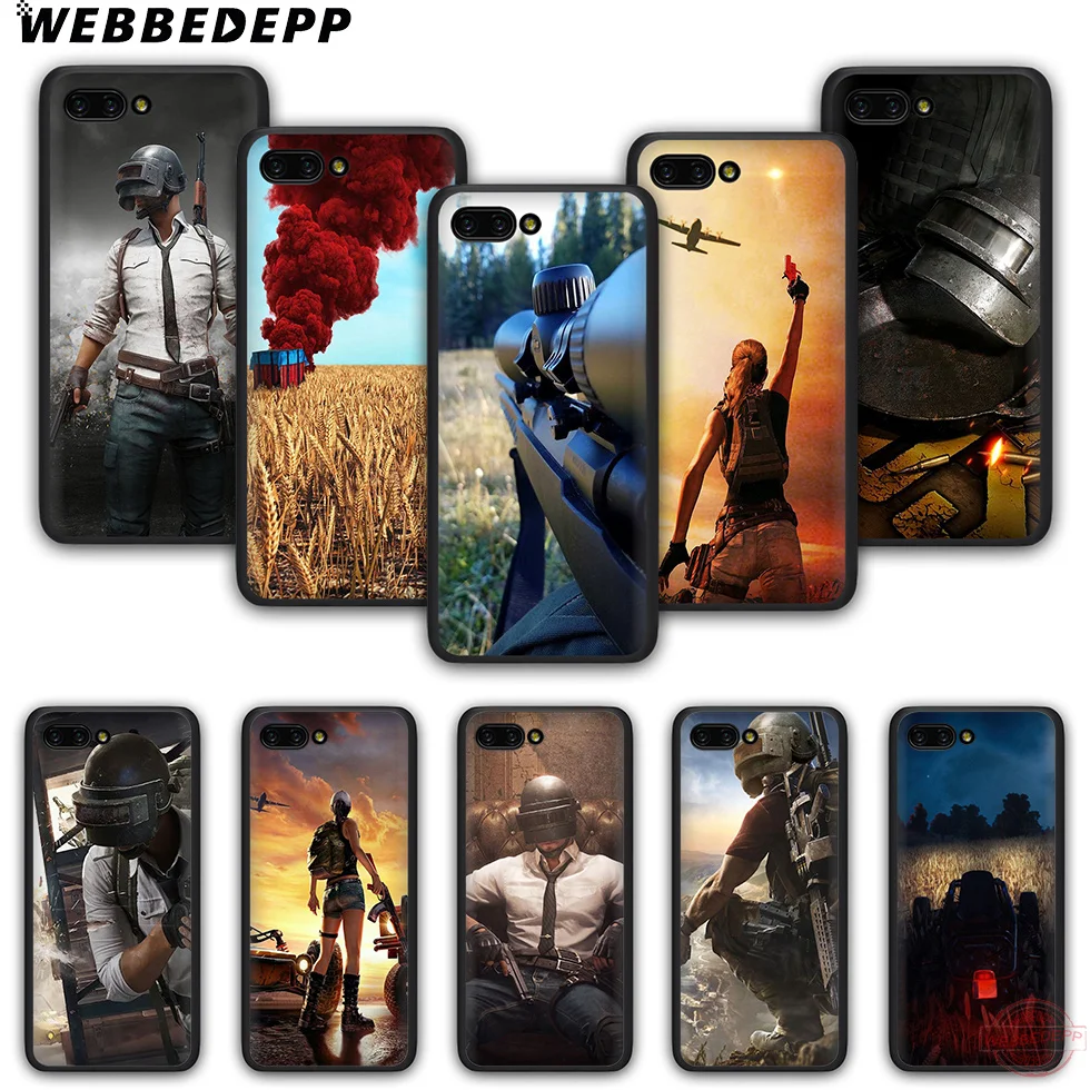 

WEBBEDEPP Pubg TPU Phone Case for Honor 6A 7A 2GB/3GB Pro 7C 5.99in 7X 8X 8C 9 10 Note10 for Honor 8 9 10 Lite