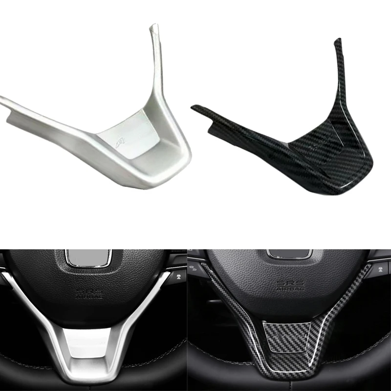 

For Honda Accord 2018 ABS Interior Carbon fiber U type Steering Wheel Trim cover Car styling accessories