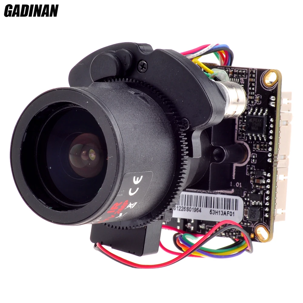 

GADINAN 1.3MP Hi3518C+1/3" AR0130 H.264 Auto Foucus 2.8-12mm Zoom Lens Board IPC Module with LAN Cable Support ONVIF DWDR CMS