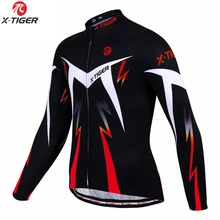 X-TIGER-Camiseta de ciclismo de manga larga para hombre, maillot deportivo para ciclismo profesional de montaña, otoño 2020