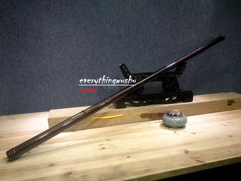 Damascus Steel King Monkey Staff Solid Steel Bo Staff Wushu Sticksin