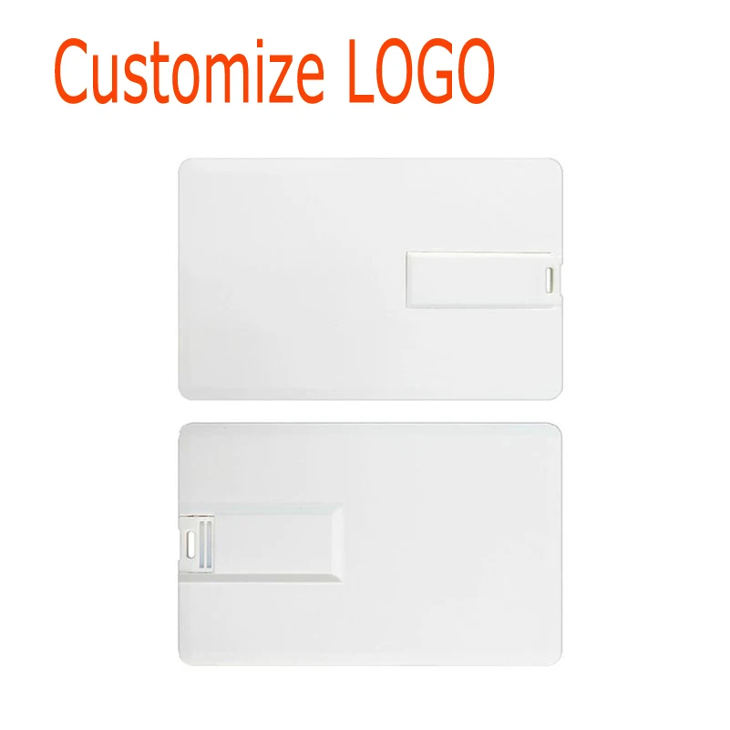 

20Pcs/Lot Free Custom Logo usb flash Credit Card Usb Flash Drive 4GB 8GB Pen Drive 16GB Memory Stick U Disk 32GB 64GB Pendrive