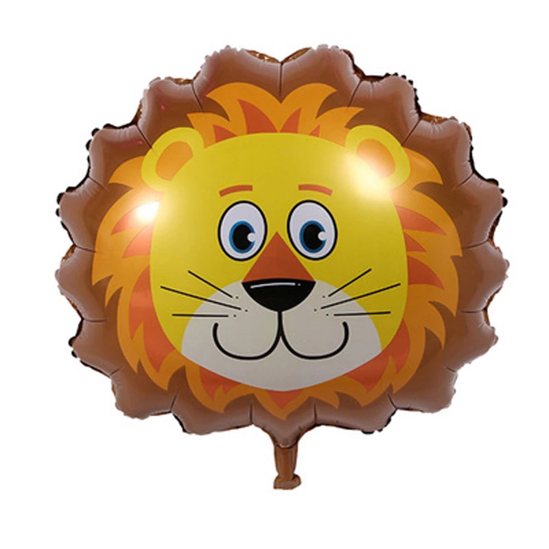 

1pc Animal Tiger Lion Monkey Zebra Giraffe Cow Unicorn Air Helium Balloon Kids Birthday Party Decor Zoo Theme Party Supply