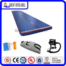 inflatable training air track outdoor gym air flooring sports mat with free pump for sale 6m x 2m x 0.2m