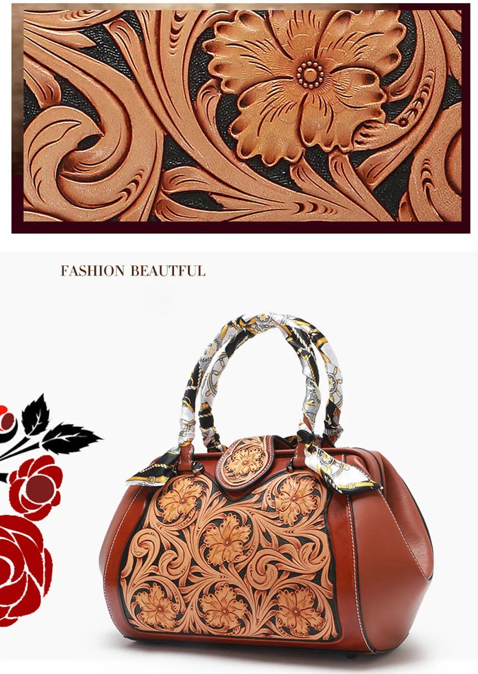 SUWERER женская сумка из натуральной кожи для женщин Новые Роскошные ручной работы резные цветочные модные дизайнерские сумки для женщин известных брендов