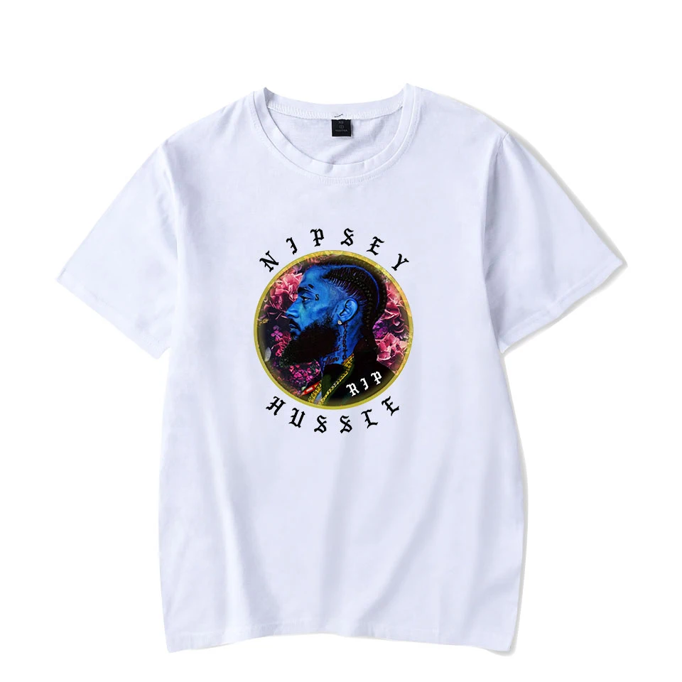 

Nipsey Hussle Rap Print Men tshirt Harajuku Streetwear Leisure Short Sleeve Women Tshirt Cotton O-neck Couple Off White Clothes