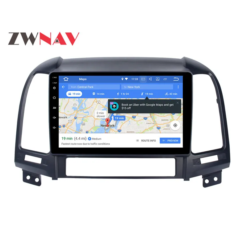 Clearance Android 8.0 4+32GB 8 Core Car DVD Player GPS Navigation Headunit IPS Screen For Hyundai Santa Fe 2006-2012 Car Radio 2 din 2