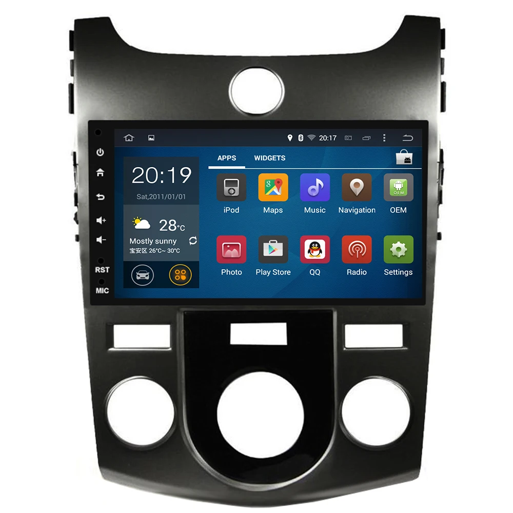 Best HD TDA7851 IPS Android 9.0 8 Core 4GB RAM 32GB Bluetooth Wifi GPS Map Car DVD Player RDS Radio For kia CERATO FORTE 2008- 2012 4