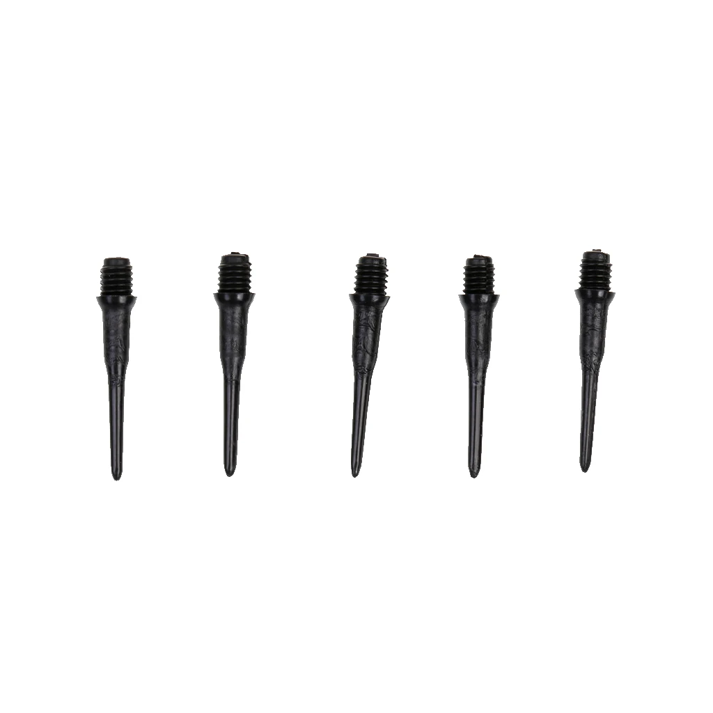 Durable High Precision 100 Packs Plastic Black 27mm Replacement Electronic Darts Soft Tips For Indoor Gaming Adult Sports Game