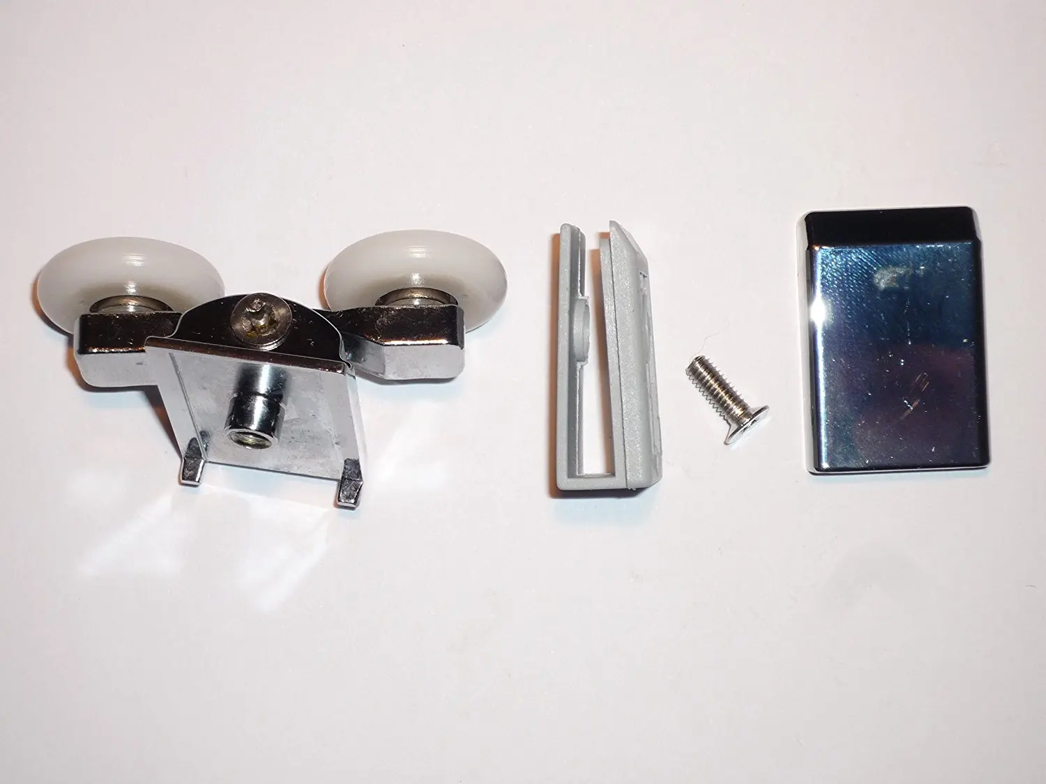Set of 4 new Shower door rollers 2 height adjustable top 2 sprung quick release lowers