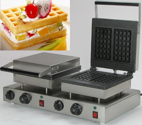

Double Rectangle Waffle Machine/Waffle Iron machine