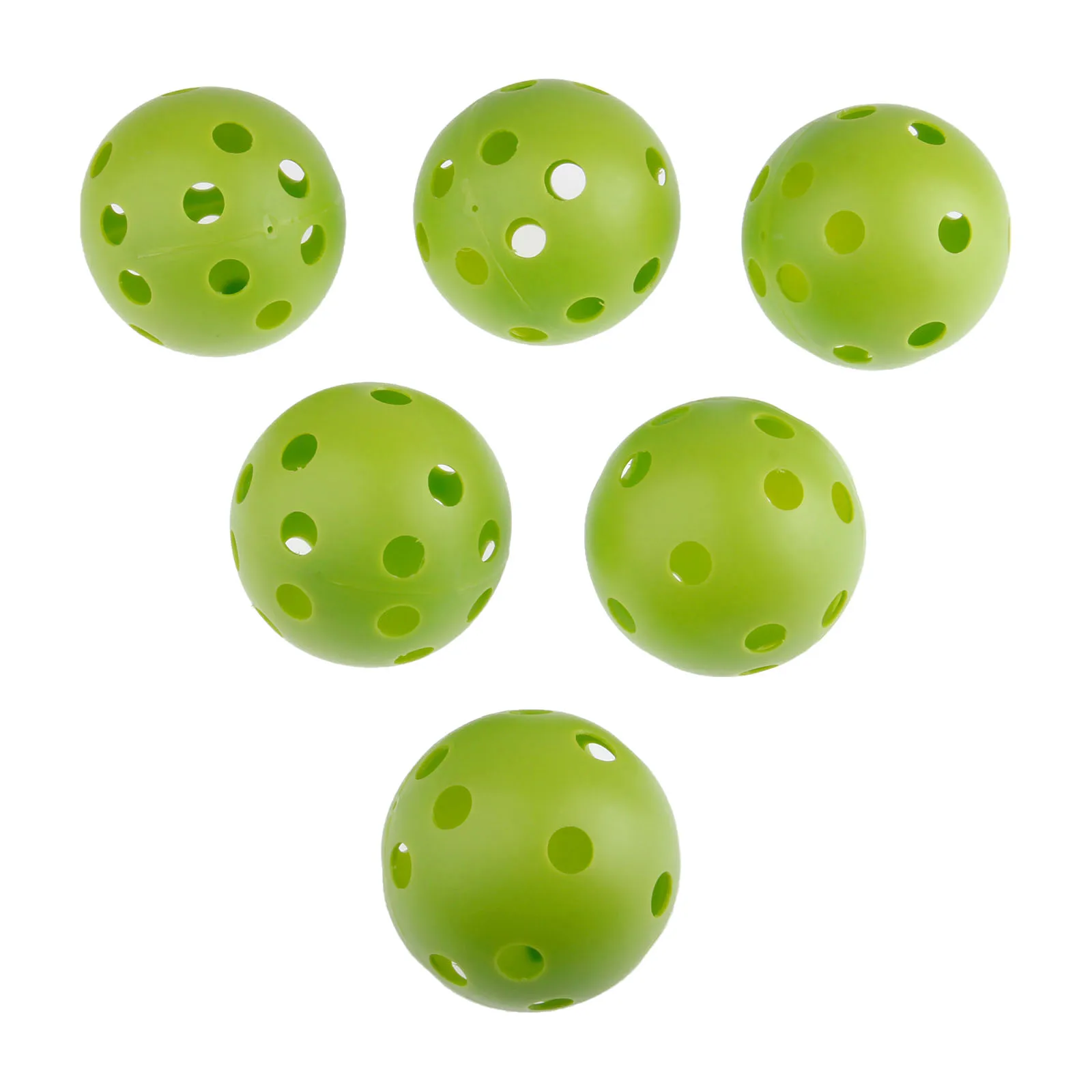 SURIEEN 10 шт Пластиковые Мячи для гольфа 72 мм воздушные шары полые с отверстием мячи для гольфа для внутреннего спорта на открытом воздухе тренировочные мячи для гольфа