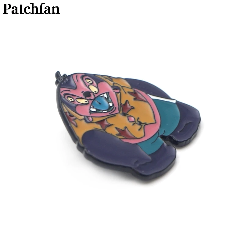 20 шт./лот Patchfan lilo стежок мультфильм цинковый галстук булавки броши для рюкзака, одежды для мужчин и женщин шляпа Декоративные значки медаль A2253