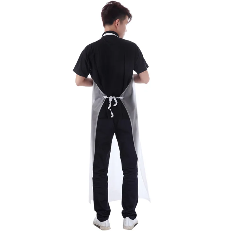 Simple Sleeveless Kitchen Fashion Adult Workwear Men Women Waterproof Oil-resistant Disposable Aprons