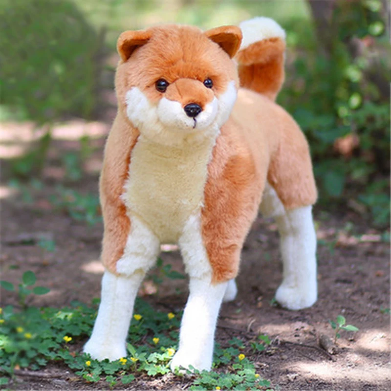 akita plush dog